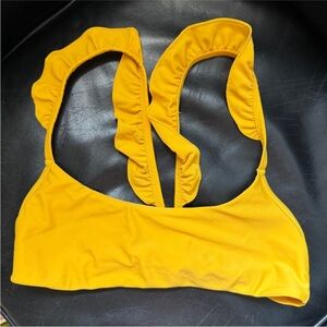 Cabana Del Sol Yellow Swim Top